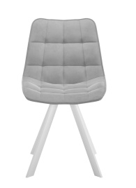 Стул DikLine 229 поворотный, B22 GREY, ножки белые фото 4