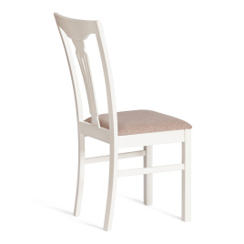 Стул - Гермес/ Hermes дерево гевея, 43х49х94см, Ivory white, ткань серая (TM-164) фото 3