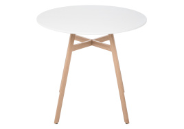 Обеденная группа Номиа 90 white / wood фото 3