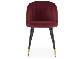 Стул на металлокаркасе Gabi wine red / black фото 2