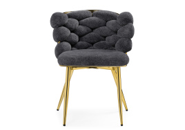 Стул на металлокаркасе Rendi gray / gold фото 2