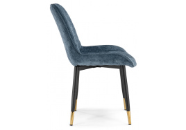 Стул на металлокаркасе Seda 1 blue / black / gold фото 4