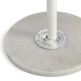 Вешалка Bara/Бара (мод. GH-8606) металл/хром/мрамор, белый/белый, 37х37х175см фото 5