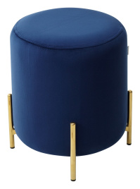 Пуф для гостиной RICE BLUVEL-86 NAVY BLUE / GOLD М-City фото 1