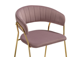 Стул на металлокаркасе Kamelia 1 light purple /gold фото 5