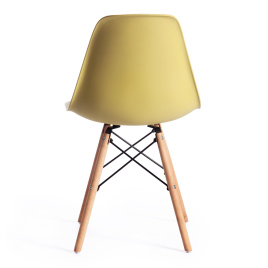 Стул CINDY (EAMES) (mod. 001) / 1 шт. в упаковке дерево бук/металл/сиденье пластик, 51x46x82.5см, ол фото 4