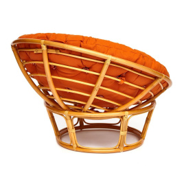 Кресло Папасан/Papasan (23/01 W) /с подушкой и ремешками/ диаметр подушки 122см, 115х101х104см, медо фото 3