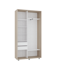 Шкаф-купе PRIME, 120х45х230 Шимо светлый с зеркалом фото 3