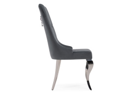 Стул на металлокаркасе Viki dark grey / steel фото 3