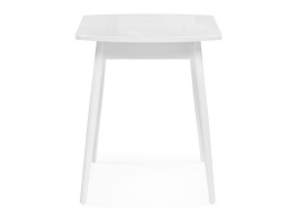 Стол стеклянный Калверт белый фото 4