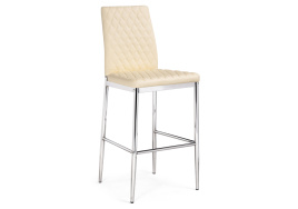 Барный стул Teon beige / chrome фото 1