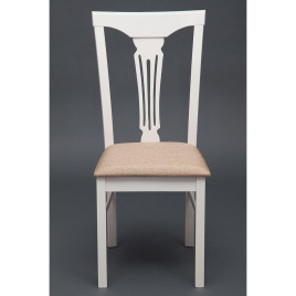 Стул - Гермес/ Hermes дерево гевея, 43х49х94см, Ivory white, ткань песочная (Jaffy 104-58) фото 4