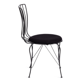 Стул LALITA (mod. 172) металл/ткань,  44 х 51.5 х 85 см, Black (черный) фото 2