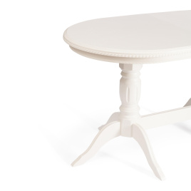 Стол COPPOLA бук, мдф, 140+40x80x77см, Ivory white фото 3