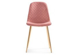 Стул на металлокаркасе Dabl pink / gold фото 3