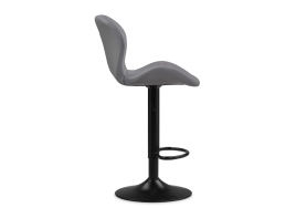 Барный стул Trio light gray / black фото 3