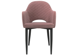 Стул на металлокаркасе Vener light purple / black фото 2