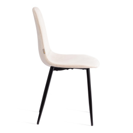 Стул BREEZE (mod. JSC-58) Велюр/металл , 44 х 53 х 86 см, beige (бежевый) HLR2 / черный  фото 2