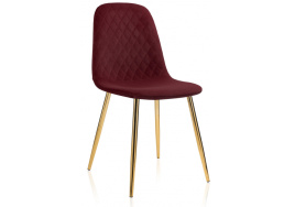 Стул на металлокаркасе Dabl wine red фото 1