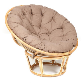Кресло PAPASAN ECO/ПАПАСАН ЭКО P115-1/SP STD /c подушкой, ремешками/ Natural (натуральный), экошерст