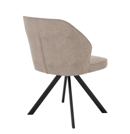 Стул DikLine 233 поворотный NS04 CREAM, ножки черные фото 3