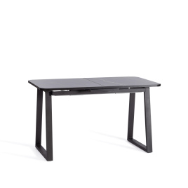 Стол MALTIDO ЛДСП/HPL/металл, 130 х 75+30 х 75 см, Мрамор чёрный/чёрный фото 4