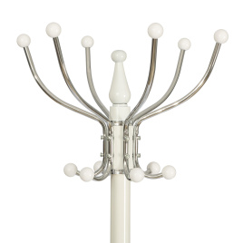 Вешалка Bara/Бара (мод. GH-8606) металл/хром/мрамор, белый/белый, 37х37х175см фото 3