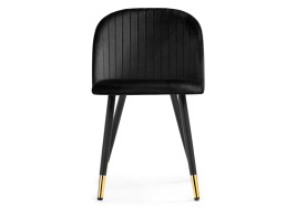 Стул на металлокаркасе Gabi black / black / gold фото 2