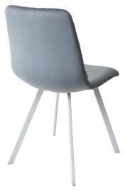 Стул DAIQUIRI BLUVEL-06 BLUE / белый каркас, велюр М-City фото 5