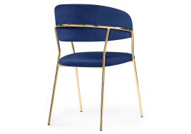 Стул на металлокаркасе Kamelia gold / gray fabric фото 4