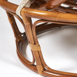 Кресло PAPASAN/ПАПАСАН 23/01 W /без подушки/ 115х101х104 см, Pecan (орех) фото 4