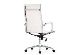 Компьютерное кресло Reus pu white / chrome фото 5