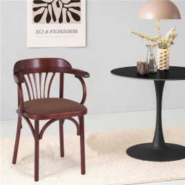 Стул Венский мягкий (махагон, ткань ткань М09) фото 1