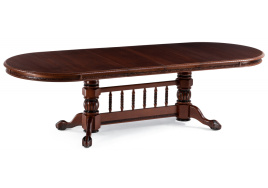 Стол деревянный Кантри орех с коричневой патиной фото 3