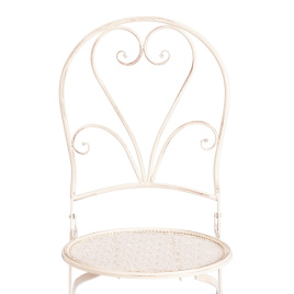 Стул Love Chair (PL08-11140) стальной сплав, античный белый, 40х47,5х94 см фото 2