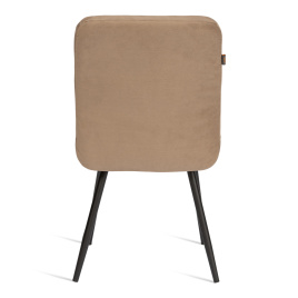 Стул обеденный Medeo/Медео велюр, 47х56х89, бежевый/черный, (порше 5) фото 3