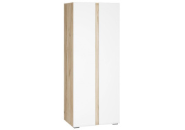 Шкаф Алетра ШК-800 дуб крафт серый / глянец белый