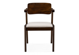 Стул деревянный Velma dirty oak / light beige фото 3