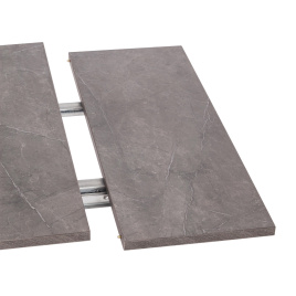 Стол VIGO ЛДСП/HPL/металл,  120 x 80 x 30 х 30 х 75 см, Мрамор чёрный/чёрный фото 5