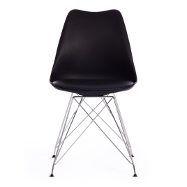Стул TULIP IRON CHAIR (mod.EC-123) / 1 шт. в упаковке металл/пластик, 54,5*48*83,5см, черный фото 5