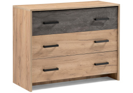 Комод Таика дуб золотой / камень темный фото 1