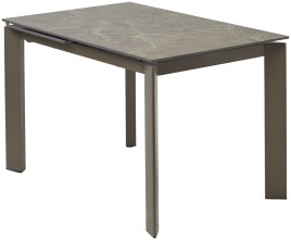 Стол CORNER 120 MATT LATTE STONE SOLID CERAMIC / TAUPE, ®DISAUR фото 1
