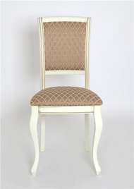 Стул "Дионис" (эмаль тон 11 + золот. патина/ткань Palermo) слоновая кость фото 2