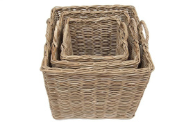 Корзина Secret de Maison Намбо/Nambo (набор из 3 штук) натуральный ротанг, 57х57х50/58, 47х57х47/55, фото 4