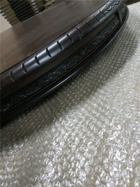 Стол "АЗИЯ-Big" (200х240х280 х106 см.) темный орех, матовый+патина темный фото 2