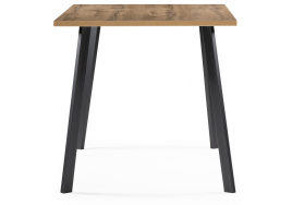 Стол деревянный Тринити Лофт 120 25 мм дуб крафт золотой / черный матовый фото 5