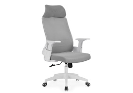 Компьютерное кресло Flok gray / white фото 1