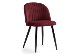 Стул на металлокаркасе Gabi 1 wine red / black фото 1