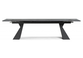 Керамический стол Денхольм 240(300)х100х75 mosco nero matt / черный фото 3