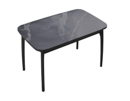 Стол DikLine MK40 Керамика Серый мрамор/подстолье черное/опоры черные фото 4